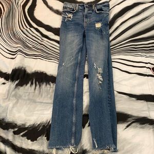 Free people size 24 mid rise jeans